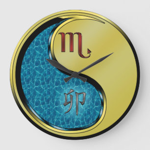 Scorpio & Metal Rabbit Large Clock