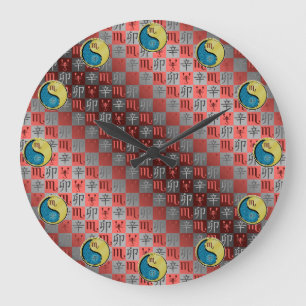 Scorpio & Metal Rabbit Large Clock