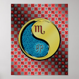 Scorpio & Metal Rabbit Poster