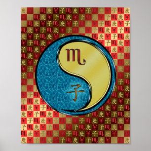 Scorpio & Metal Rat Poster