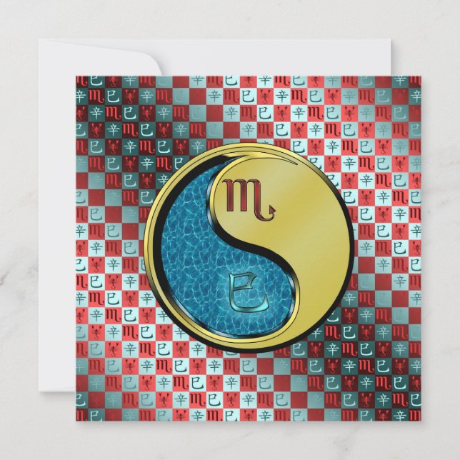 Scorpio & Metal Snake Card (Front)
