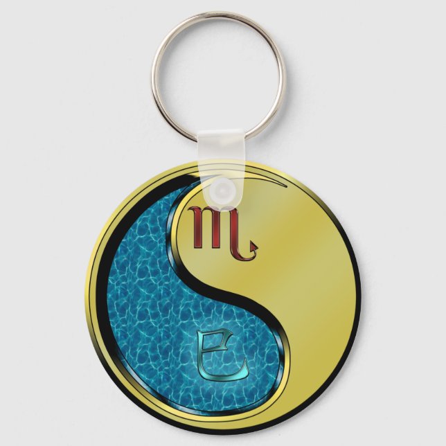 Scorpio & Metal Snake Key Ring (Front)