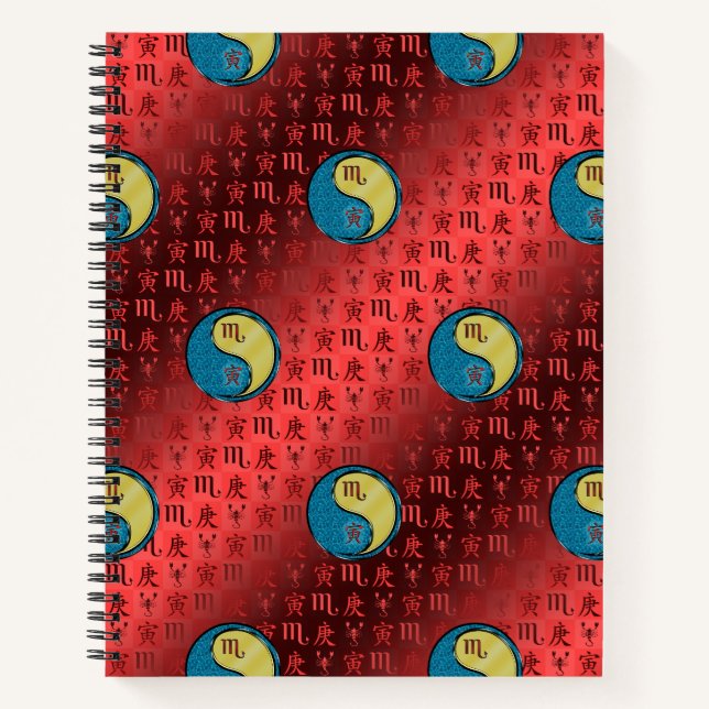 Scorpio & Metal Tiger Notebook (Front)