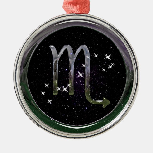 Scorpio Metal Tree Decoration (Front)