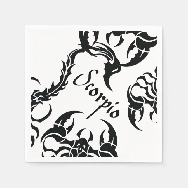 Scorpio Napkin (Front)