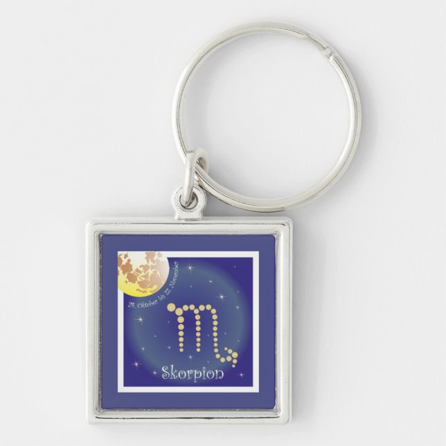 Scorpio Oct 24 to Nov 22 Keychain (Front)