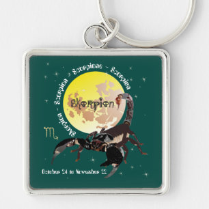 Scorpio October 24 to November 22 Keychain