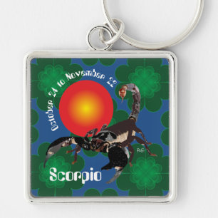 Scorpio October 24 to November 22 Keychain