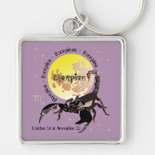 Scorpio October 24 to November 22 Keychain