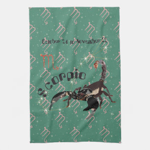 Scorpio October 24 to November 22 Kitchen Towel