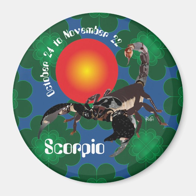 Scorpio October 24 to November 22 Magnet (Front)