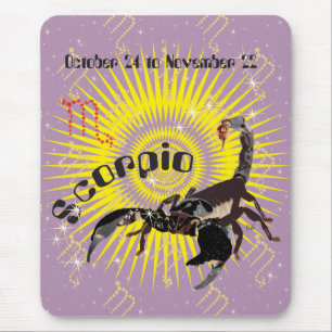 Scorpio October 24 to November 22 Mauspad Mouse Mat