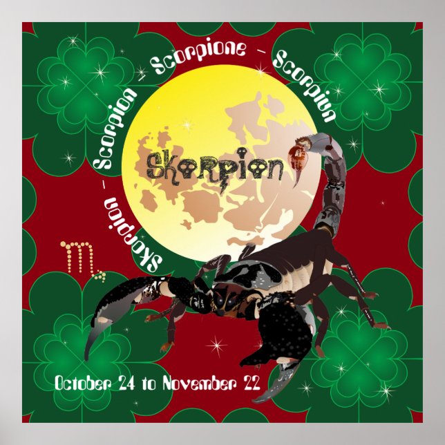 Scorpio October 24 to November 22 Poster (Front)