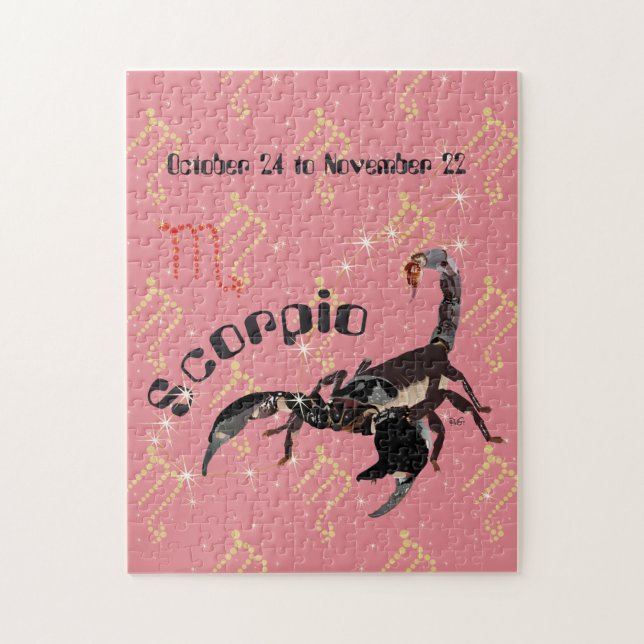 Scorpio October 24 to November 22 Puzzle (Vertical)