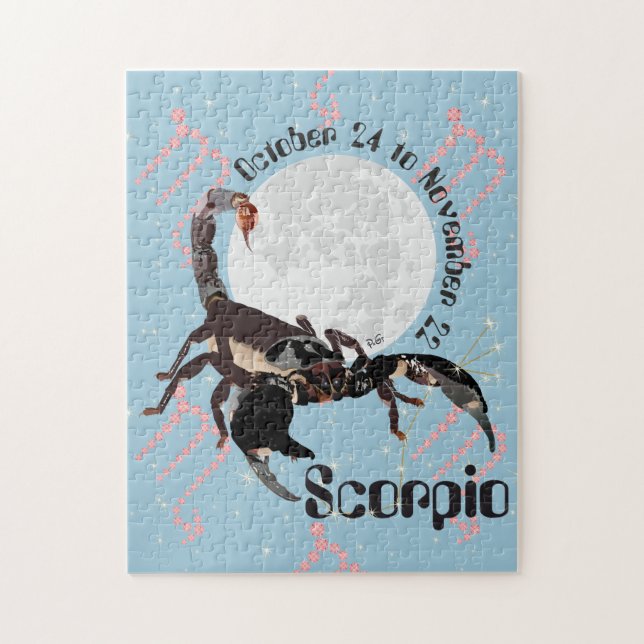 Scorpio October 24 to November 22 Puzzle (Vertical)