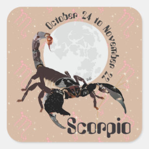 Scorpio October 24 to November 22 Sticker