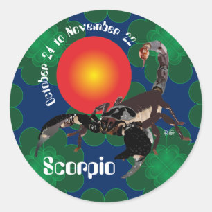 Scorpio October 24 to November 22 Sticker