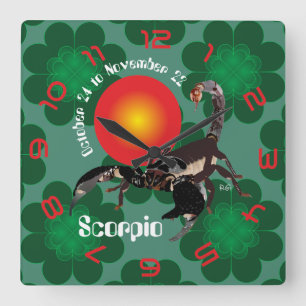 Scorpio October 24 to November 22 Wall Clock