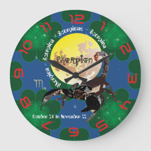 Scorpio October 24 to November 22 Wall Clock