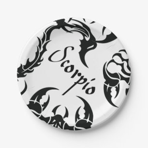 Scorpio Paper Plate