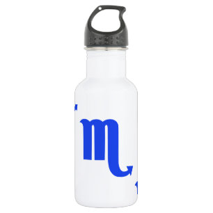 Scorpio Pattern Blue 532 Ml Water Bottle