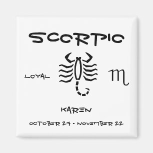 Scorpio Personalise Magnet