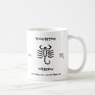 Scorpio Personalised Coffee Mug
