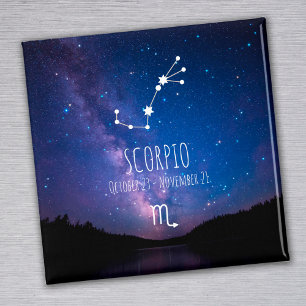 Scorpio Personalised Zodiac Constellation Magnet