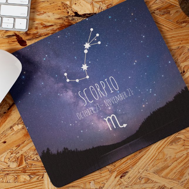 Scorpio | Personalised Zodiac Constellation Mouse Mat (Creator Uploaded)