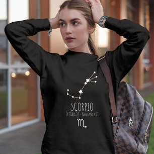 Scorpio Personalised Zodiac Constellation Sweatshirt