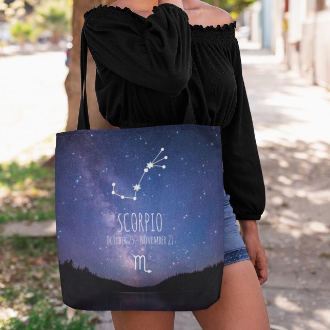 Scorpio | Personalised Zodiac Constellation Tote Bag (Creator Uploaded)