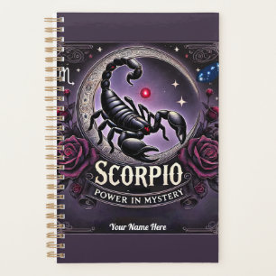 Scorpio “Power in Mystery” Planner – Personalised 