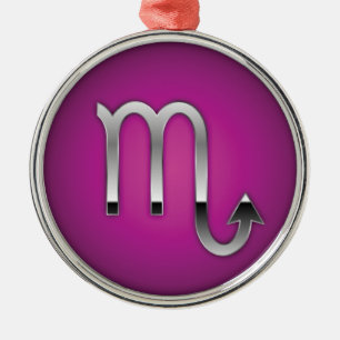 Scorpio Premium Christmas Metal Tree Decoration