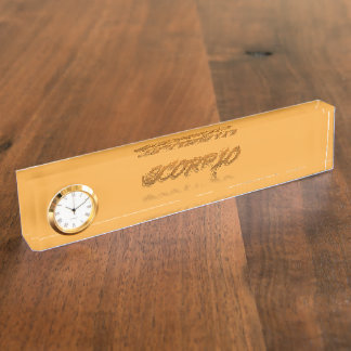 Scorpio Reflection Nameplate