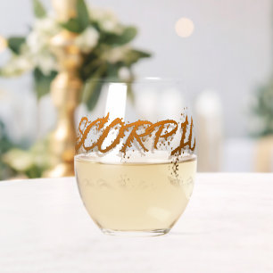 Scorpio Reflection Stemless Wine Glass