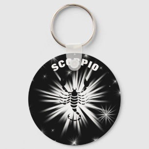 Scorpio sign key ring