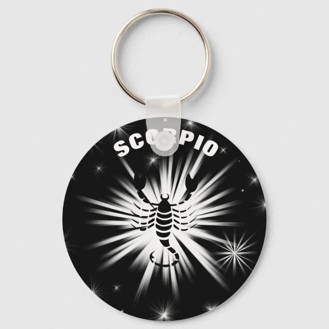 Scorpio sign key ring (Front)