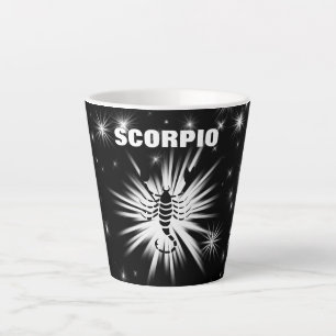 Scorpio sign latte mug