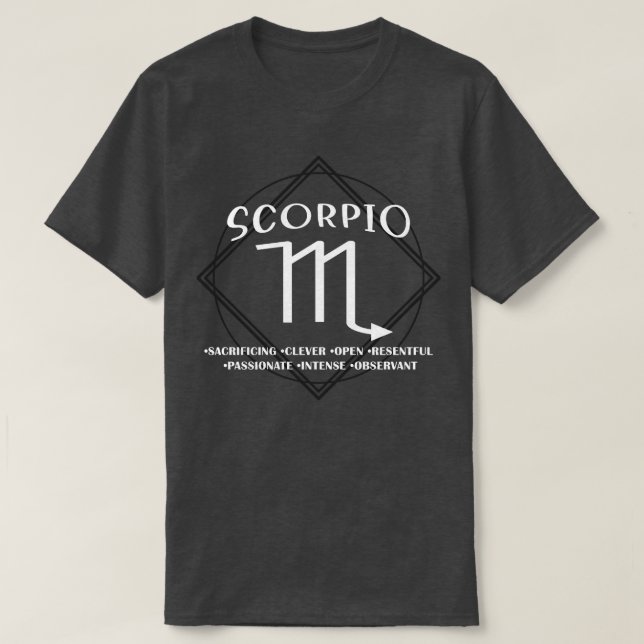 Scorpio Sign T-Shirt (Design Front)