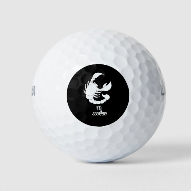 Scorpio Silhouette Golf Balls (Front)