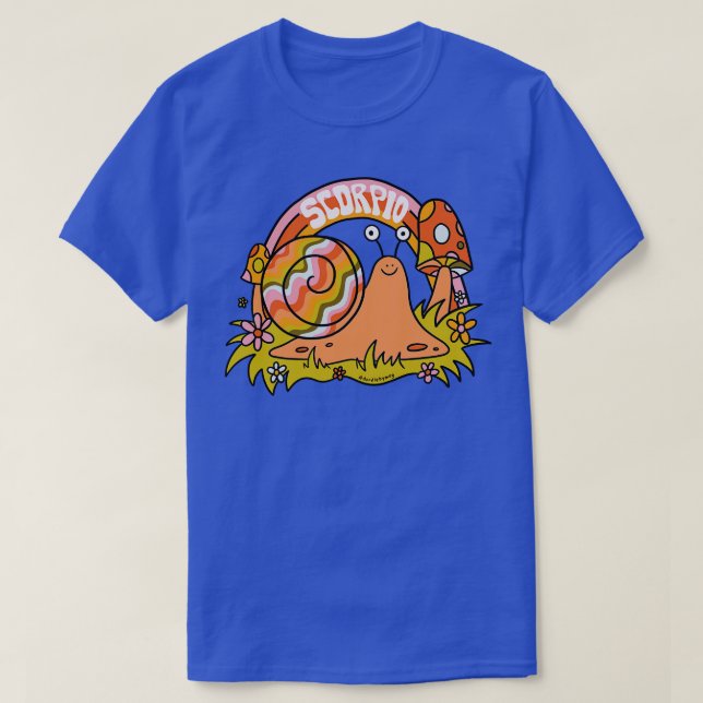 Scorpio Snail T-Shirt (Design Front)