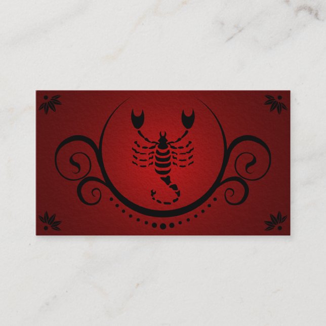 scorpio sophistications business card (Front)