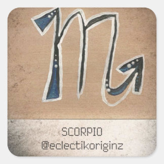 Scorpio Square Sticker