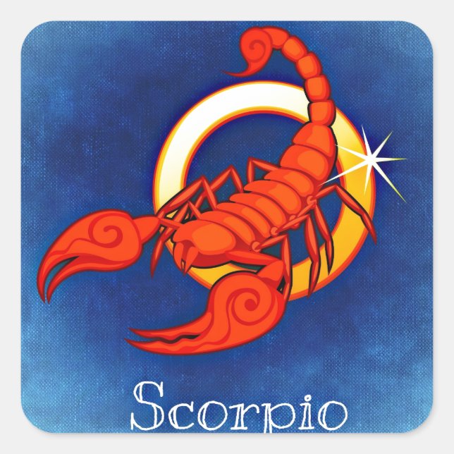 Scorpio Square Sticker (Front)