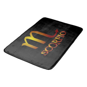 Scorpio Star Gold Bath Mat