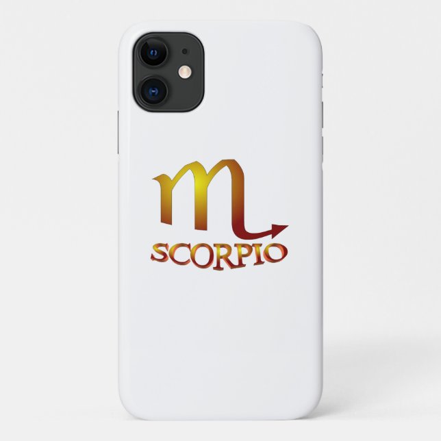 Scorpio Star Gold Case-Mate iPhone Case (Back)