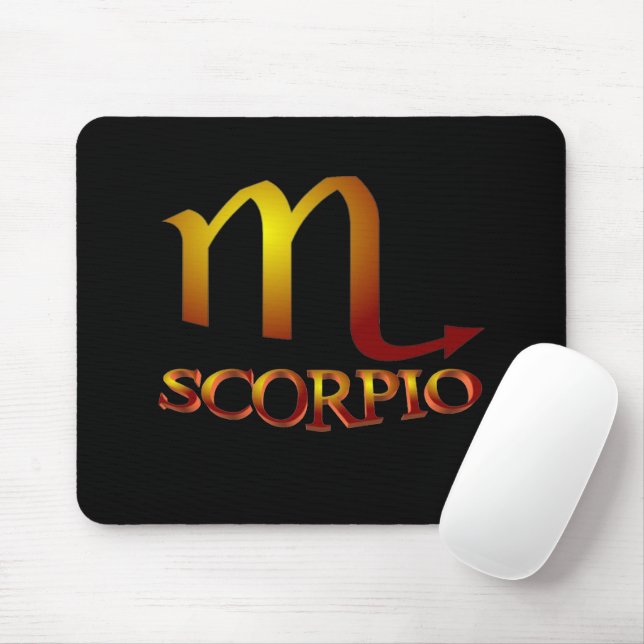 Scorpio Star Gold Mouse Mat (With Mouse)