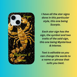 Scorpio star sign  iPhone 15 case