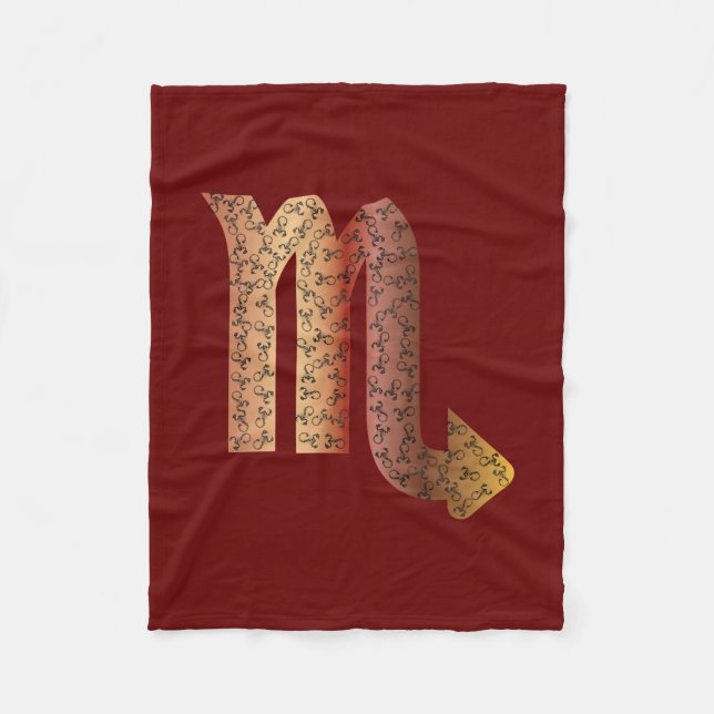 SCORPIO STAR SIGN - M FLEECE BLANKET (Front)