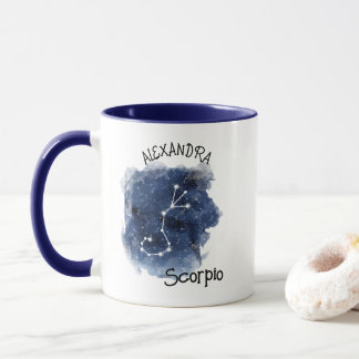 Scorpio Starry Night Constellation Custom Name Mug